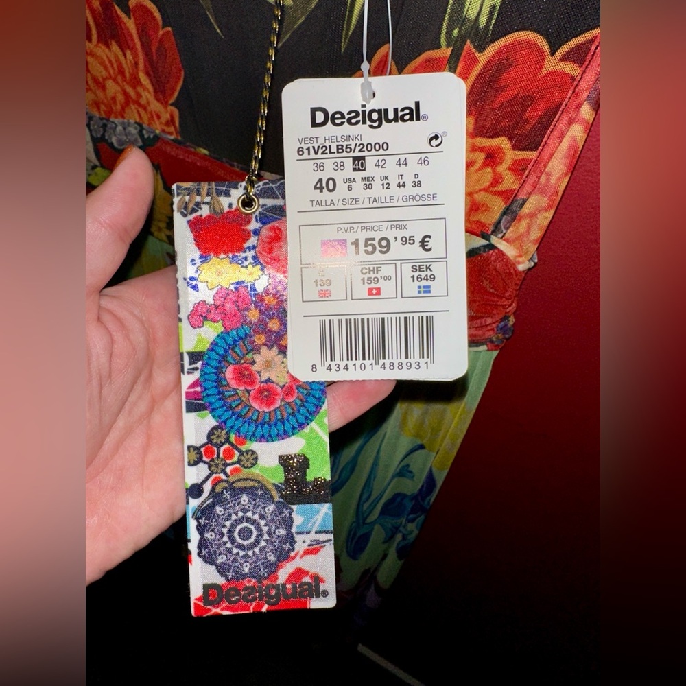 Desigual Helsinki Floral Maxi Dress size 6 - Picture 9 of 9